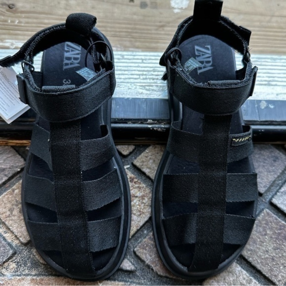 Zara NWT kids fabric fisherman sandals 2549/930 - Picture 2 of 11